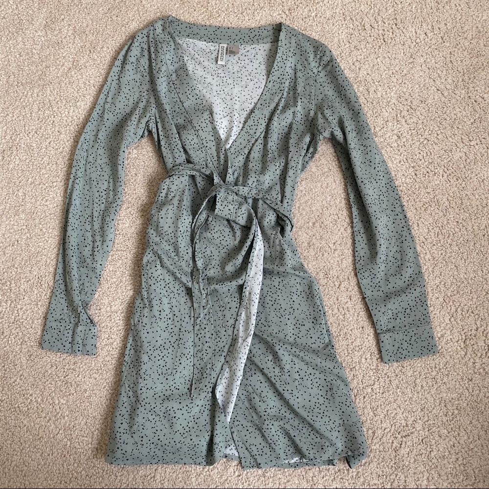Sage Wrap Dress